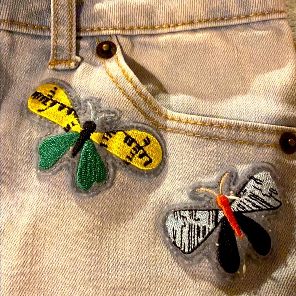 Cat & Jack Demin short whit patches Size10/12 - Picture 3 of 8